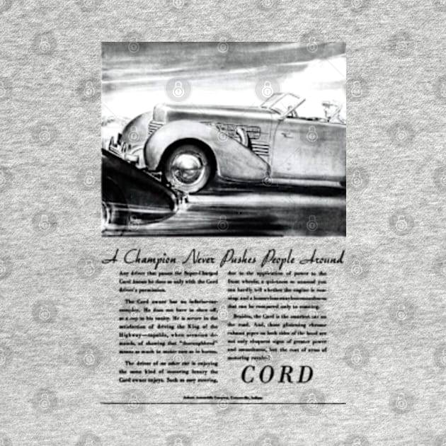 SUPER-CHARGED CORD - advert by Throwback Motors